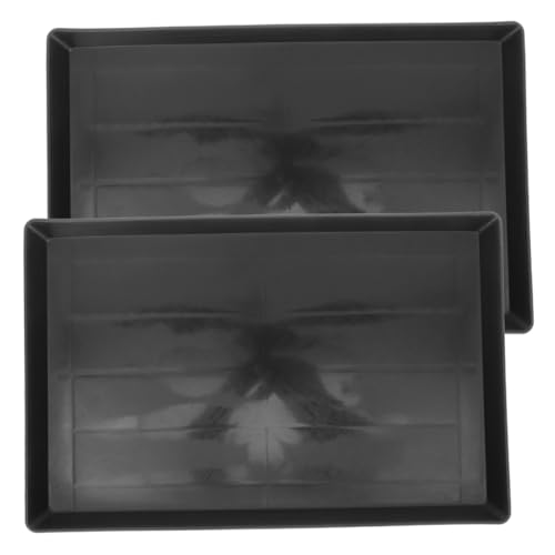 OUNONA 2個 ペット 排泄物 トレイ ウサギ ケージ 犬 ケージ 鳥 トイレ トレイ ケージ トレイ 交換用 小型 犬 クレート トレイ ペット トイレ トレイ ウサギ ケージ 底 トレイ