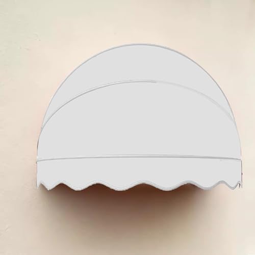 Auvent rétractable anti-UV et résistant aux intempéries blanc - 2