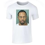 Funny Golf Goat Celebrity Mugshot Short Sleeve T-Shirt White 2XL