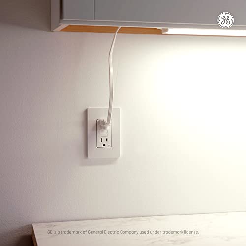 Image of GE LED Undercabinet Light Fixture, Linkable Integrated Plug-In Fixture, Daylight, 24in (4 Pack)