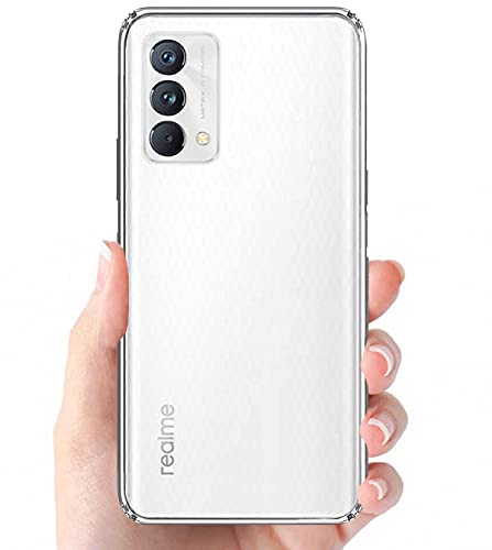 Image of Soft Flexible Silicone Back Cover Compatible with Realme GT Master, Transparent Case + Screen Guard