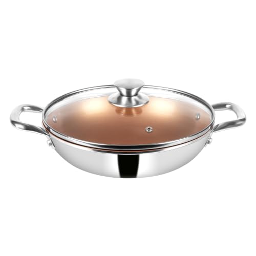 Image of Pigeon Cerrasteel 24cm Ceramic Kadai| Non-Stick| Ceramic Coated| Copper