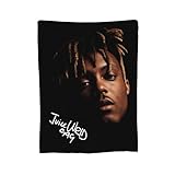 Rapper Juice Hip Hop Wrld Blanket Cozy Flannel Throw Blanket for Couch Sofa Bed Soft Blanket Novelty Graphic Air Conditioning Blanket for All Seasons 50'X40'