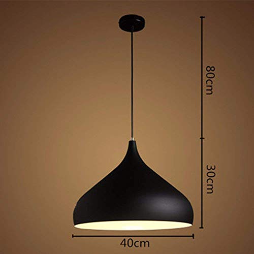 Lustre plafonnier style européen en aluminium noir 40X30Cm d'une finition haut de gamme