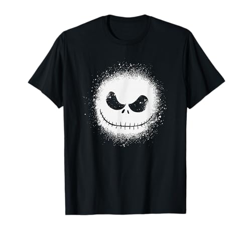 Image of Nightmare Before Christmas Faded Jack Skelington Big Face T-Shirt