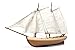OcCre Bounty Boat - 1/24 Scale Wooden Launch Ship Construction Model Kit #52003 Adult Assembly Required, Beginner Level (Model Only - No Paint)
