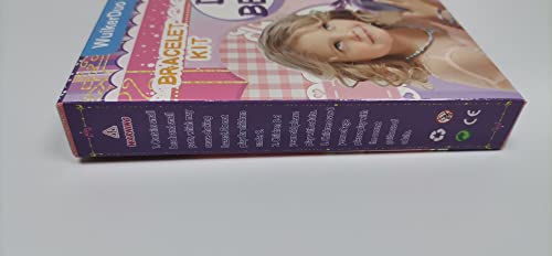 WuikerDuo Conjunto de contas DIY, contas de letras para crianças, joias, pulseiras, colares, kit de