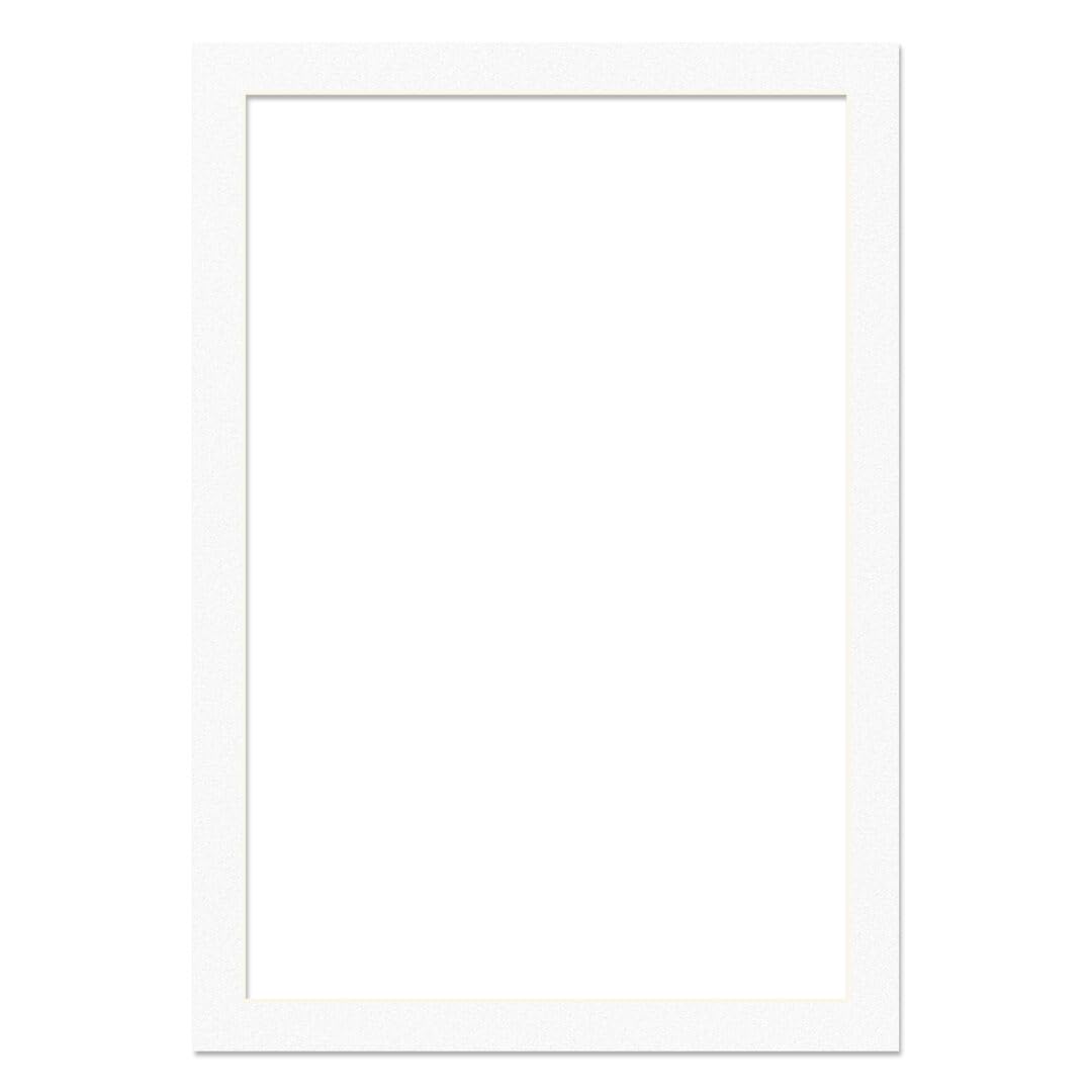 Alison Kingsgate 100x70CM White Picture Mounts for 90x60CM Aperture-Precision Cut Cardboard Photo Mounts with Aperture– Ideal for Frames, Posters, Prints, Artwork & Certificates
