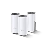 TP-Link Deco P9 Hybrid WiFi Mesh con Powerline, WiFi AC1200 + Powerline AV1000, Adatto per Edifici Storici con Muri Spessi, Pacchetto da 3 Unità Fino a 560 ㎡, Compatibile Alexa