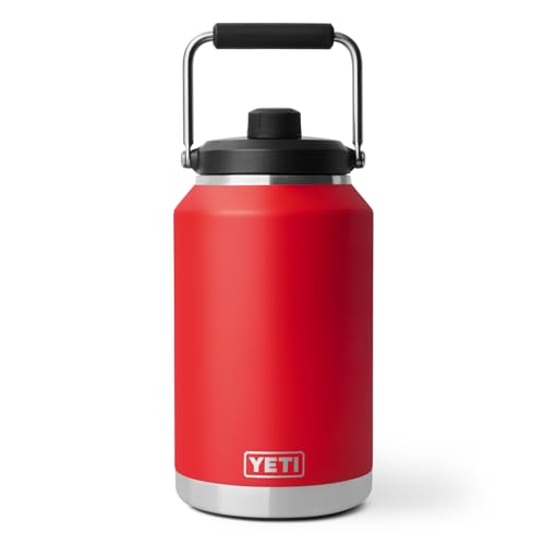 Image of YETI Rambler Gallon Jug 2.0, Vacuum Insulated, Leakproof, Stainless Steel with MagCap, Rescue Red