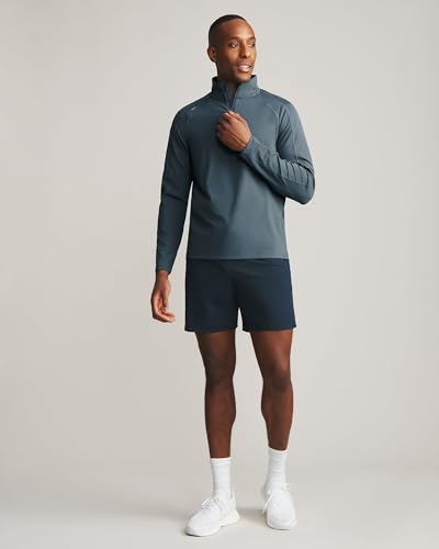 Rhone Men's Rise 1/4 Zip, Lightweight Quarter-Zip, Casual Pullover (Dark Teal, Large)2