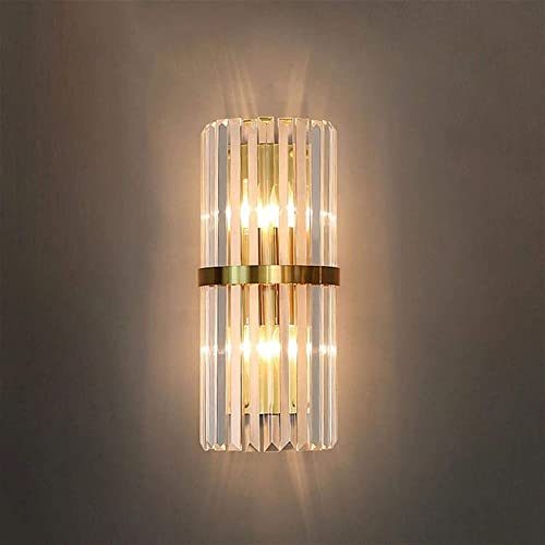 Apliques de cristal dorado de lujo WQHPLMD para decoración exclusiva de interiores 2