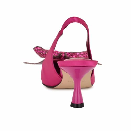 Escarpins Rills Nine West rose satiné chaussure talon aiguille femme