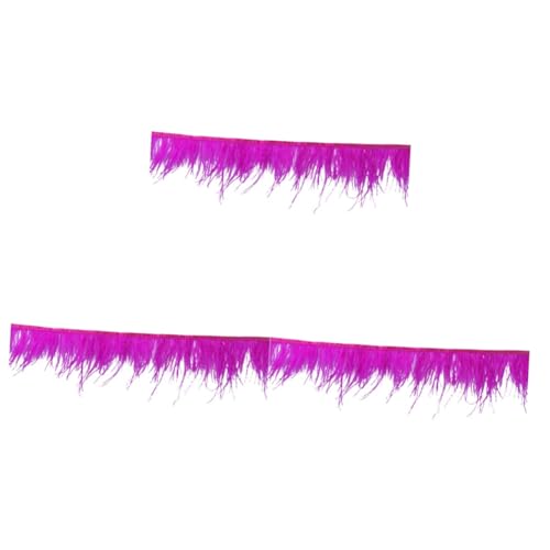 Plumes roses décoratives en frange pour accessoires de couture et DIY - 2