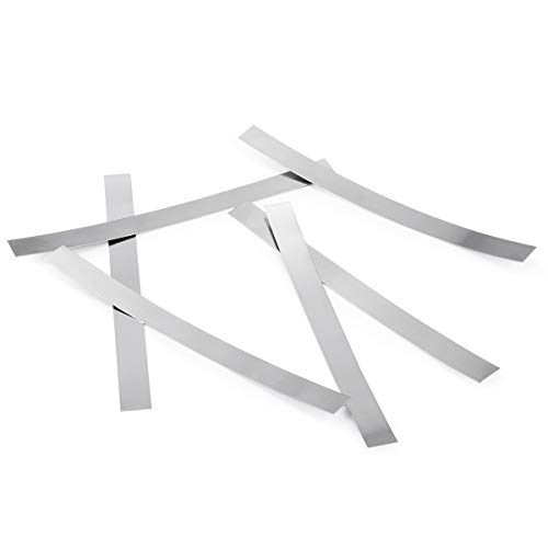 Pure Nickel Strips, Nickel Plate, 0.06 x 0.3 x 3.9 inches (0.15 x 8 x 100 mm), 100 Sheets, 99.6% Purity, 18650 Size, Large Capacity Lithium Polymer Battery, NiMH Battery, Nickel-Cd Battery, Battery Tab Board, For Spot Welding