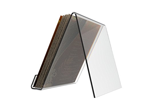 Fixturedisplays® Table Top Easel With 1-1/2-Inch Pocket For 8.5 X 11 Literature - Clear Acrylic 19457 #TOP5