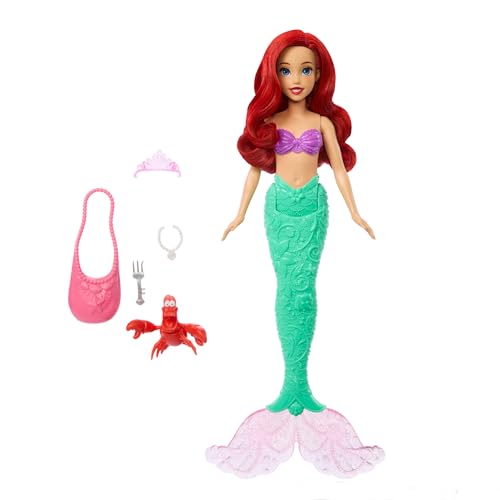 Disney Princesa Poupée Ariel avec accessoires et animal 3+