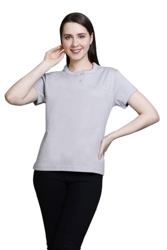 Image of CUPID Women Comfortable Cotton Round Neck Half Sleeve Casual T-Shirt, Sleep, Night, Yoga, Daily Gym n Lounge Wear Short Tee /Top for Girls