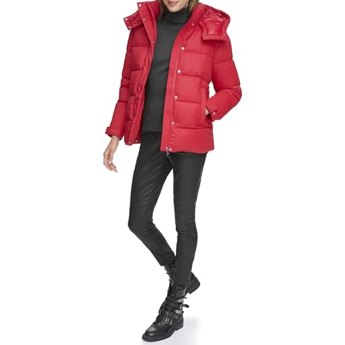 DKNY Womens Down Puffer Coat