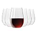 Produktbild Krosno Stammloses Rot-Weingläser Wassergläser ohne Stiel | Set von 6 | 580 ML | Harmony Kollektion | Perfekt für Zuhause, Restaurants und Partys | Spülmaschinenfest