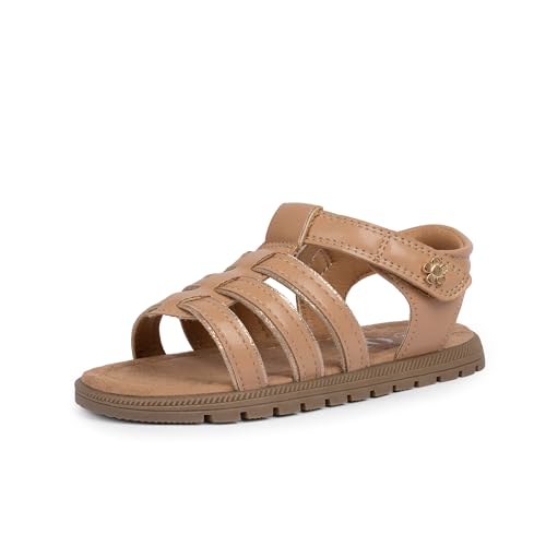 Image of QIY Toddler Girl Sandals Little Kids Summer Dress Shoes Open Toe Flats Princess Sandals for School Beach Party