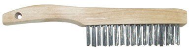 Allway Wire Scratch Brush with Wood Shoe Handle 1 " 9-1/2 " X 1-1/16 "
