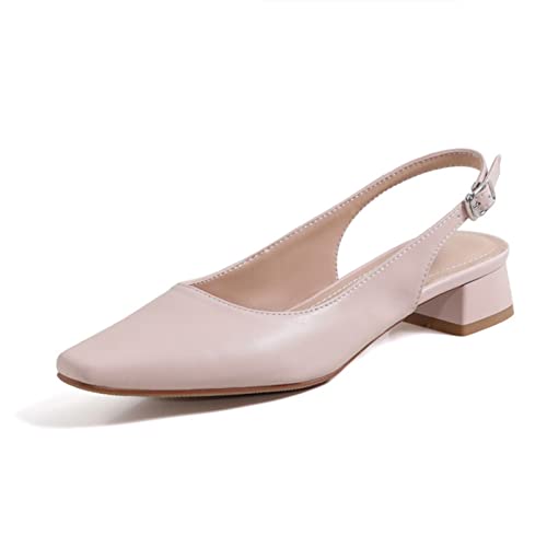 Chaussures simples bout carré au design minimaliste et finitions soignées pour femme