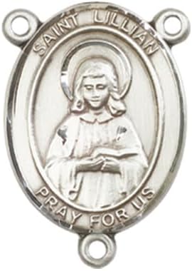 Pewter Saint Lillian Rosary Center.