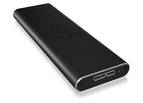 ICY BOX Boitier externe pour SSD M.2 IB-183M2 USB 3.0 (Noir), Black, M.2 SATA - Image 2