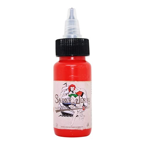 Sailor Jerry Tattoo Paint China Red 30 ml Made in Germany With Certificate Tattoo Ink Sold by HAN-SEN GmbH