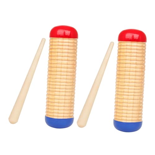 FUNOMOCYA Boys and Girls Musical Wooden Sand Hammer Shaker Percussion Toy for Ukulele Accompaniment Interactive Music Learning