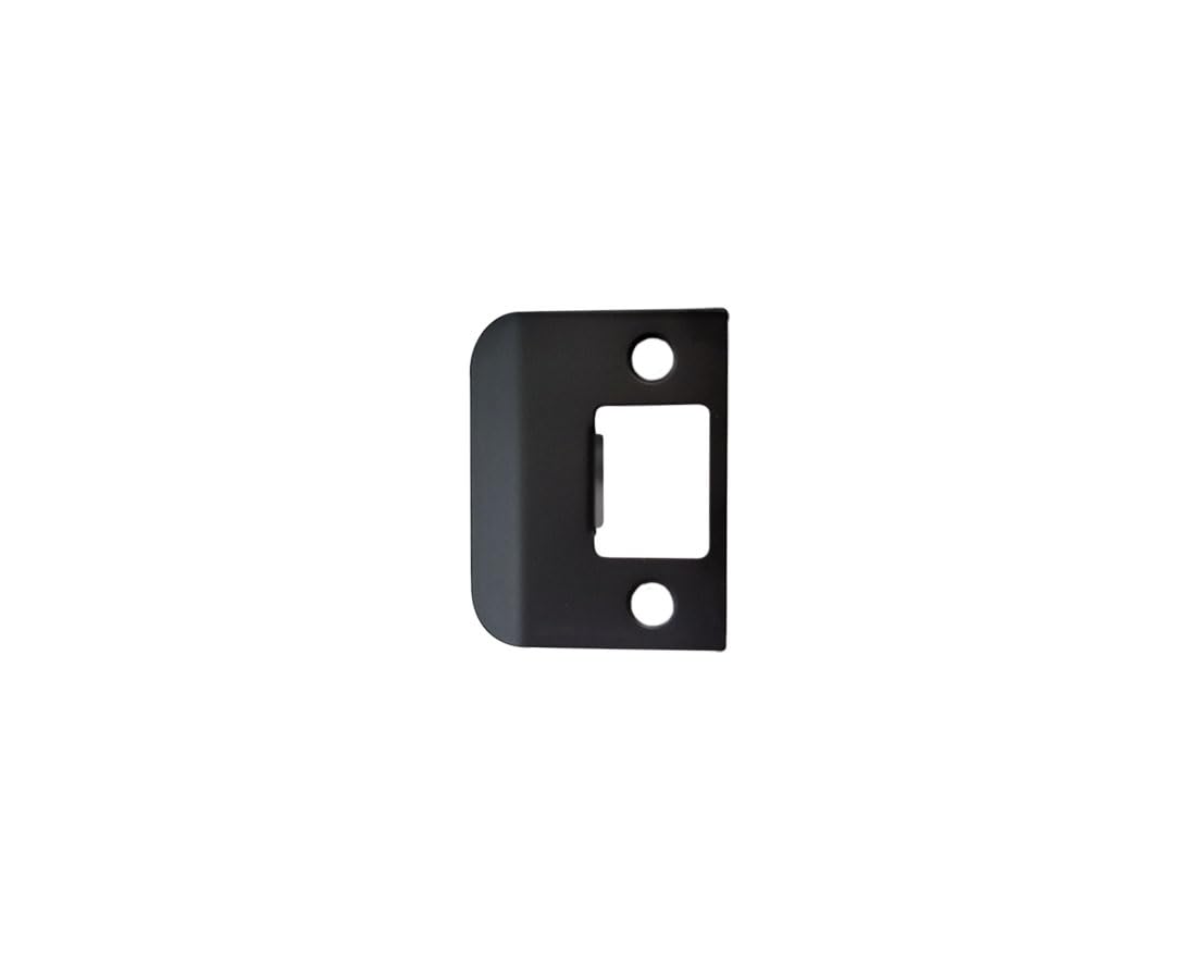 QCAA Solid Brass Extended Lip Strike, 1-3/4''X2-1/4", US10B ORB Oil-Rubbed Bronze, 1 Pack, Made in Taiwan