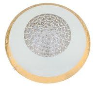 Éclairage de plafond or blanc grand 40 cm pour illuminer une pièce sombre