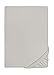 Produktbild biberna Jersey-Elastic-Spannbetttuch 0077866 (Matratzenhöhe max. 25 cm) 1x 120x200 cm - 130x220 cm, sturmgrau