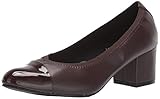 Soft Style by Hush Puppies Women's Daryn Pump, Dark Brown, 7 W US