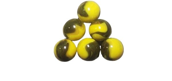Generic 6 Outstanding Swirl Marbles 3.99 LOT #3MH12