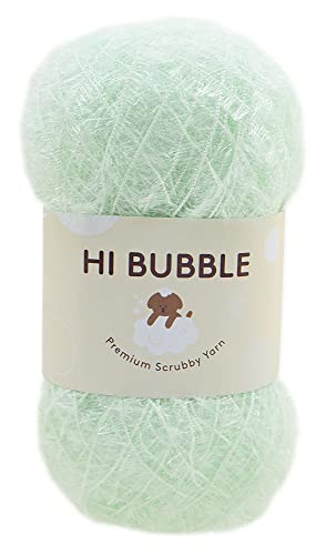 NASKA 毛糸 ハイバブル (HI BUBBLE) 並太 90g 約 215ｍ Col.26 パステルミント 系 N-107（Amazon）