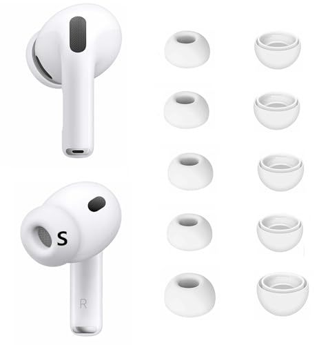 A-Pcas �C���[�s�[�X AirPod Pro ��3����Ή� �V���R���� �C���z���J�o�[ �C���[�`�b�v 5�y�A���� �_�炩�� ���K ���[�P�[�X�t�� S�T�C�Y 5�y�A�Z�b�g �z���C�g 9325pwS