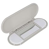 Sonnenblende Schminkspiegel-Abdeckung grau für BMW für Mini F55 F56 2015-2022 51167366950 Linke/rechte Seite Automotive Sonnenschutz Visiere Spiegel Ersatz