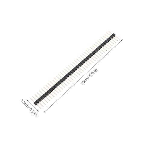 Conector hembra 2.54 mm de 40 pines recto dorado para placas 2
