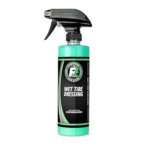 ExoForma Wet Tire Dressing Spray – Extremely High Shine Tire Dressing for That Wet Look – No Sling, Non-Greasy Silicone Formula with UV Protection – Easy to Apply, Minimal Cure Time – 16 fl oz