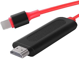 K-mate HDMI Adapter for Phone, [Upgraded] Lightening to Cable 1080P Digital AV Converter HDTV/Projector/Monitor Connector, Compatible with Pad/Phone 13/12/11 Pro/Xs/Max/XR/X/8/7/6