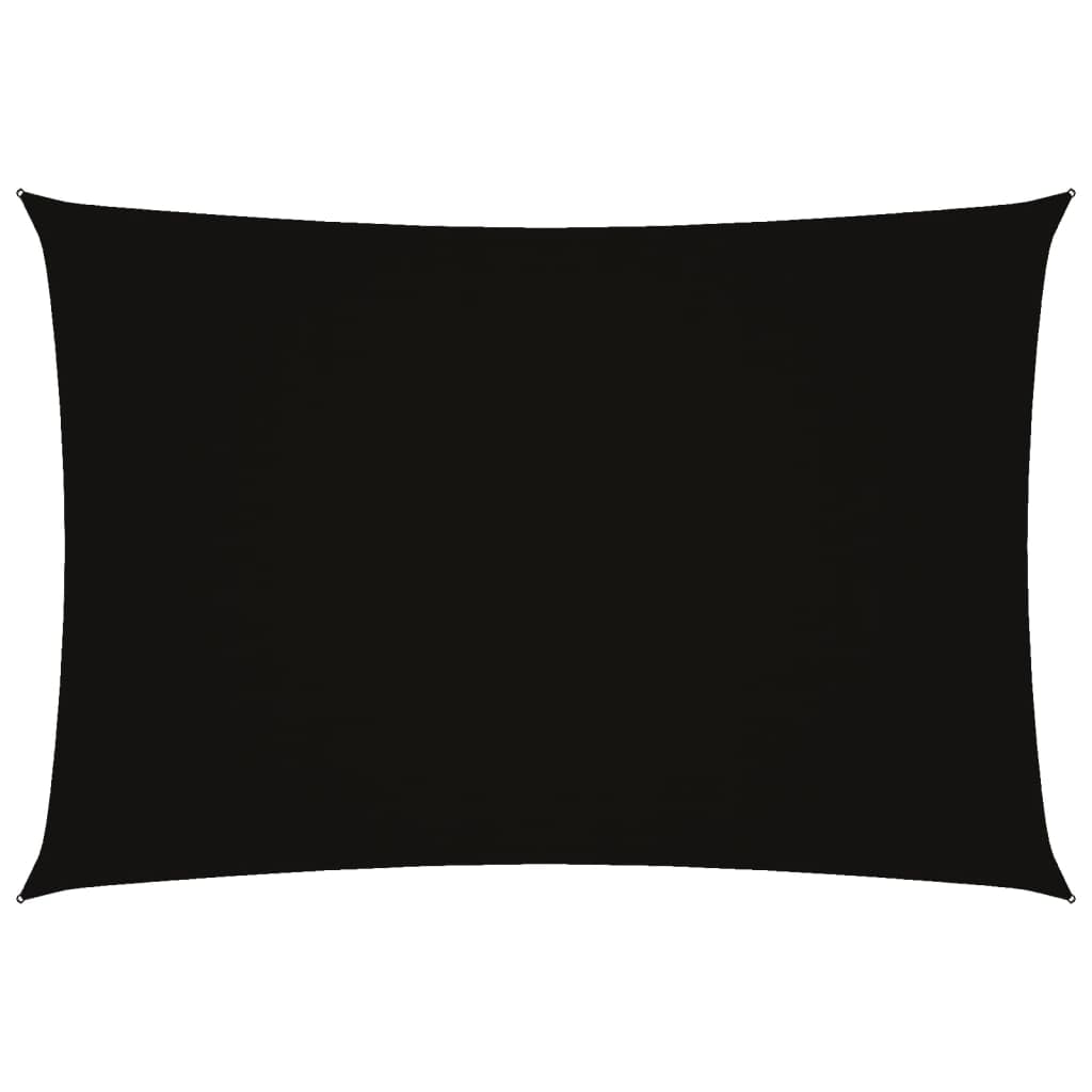 vidaXL Sunshade Sail Sun Sail Tarp Sunscreen Patio Shade Outdoor Sunshade Shade Canopy Garden Balcony Oxford Fabric Rectangular 3x5 m Black — image 1