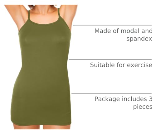 Image of WILLBOND 3 /12pcs Women Long Tank Top