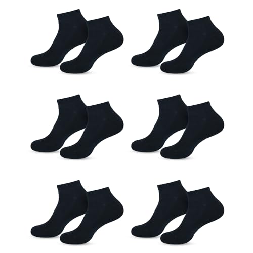 Image of LMDPRAJAPATIS Ankle Low Cut Socks for Women Pack of 6 Pairs - Athletic Socks Comfortable Breathable Short Cotton Blend, Reinforced Heel & Toe, Durable, Lightweight Ideal for Everyday