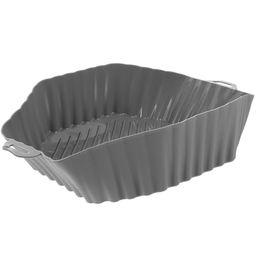 Alipis Teglia Silicone Riutilizzabile Per Friggitrice Aria Rivestimento Quadrato Antiadente Per Cottura Accessorio Cucina Per Grassi e Residui Certificata