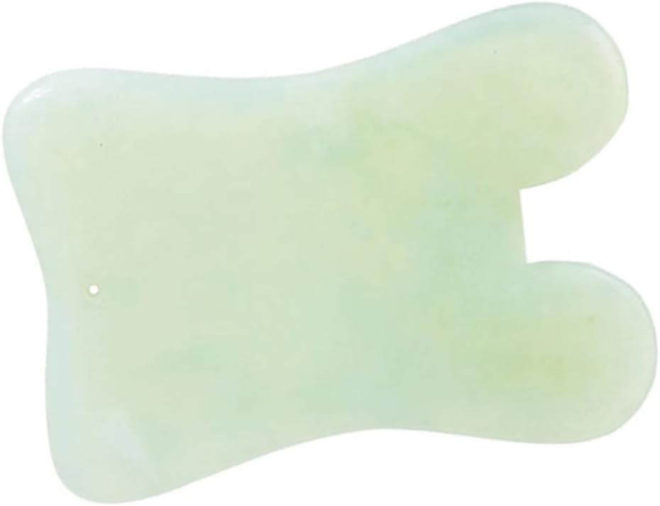 Natural Xiuyan Jade Gua Sha Scraping Board 2Pcs Facial and Eye Massaging Plate Skin Care Tool for Women Beauty Therapy and Relaxation