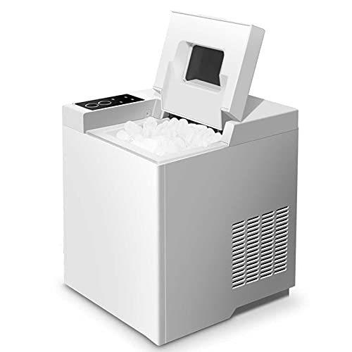 Fabricadora de hielo compacta para mostrador, hace cubos de hielo en 6-8 minutos, fácil de limpiar, eléctrica con indicador LED, ideal para fiestas y bebidas mezcladas miniatura 1