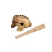 Nino Percussion NINO517 Extra Small Wood Frog Guiro, Natural Finish
