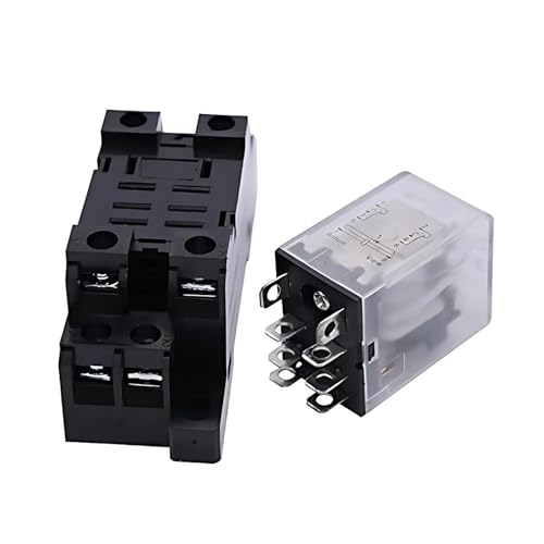 Relais commande HH62P MY2NJ AC 12V | Interrupteur base relais DC 24V HH52P - 2